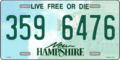 NH license plate 3596476