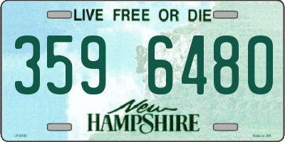 NH license plate 3596480