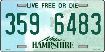 NH license plate 3596483