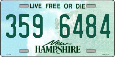 NH license plate 3596484