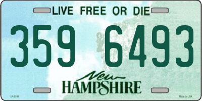 NH license plate 3596493