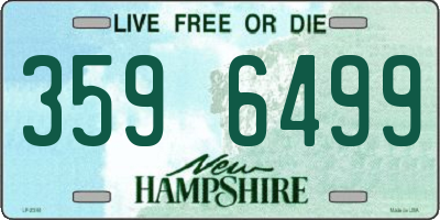 NH license plate 3596499