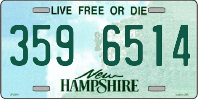 NH license plate 3596514