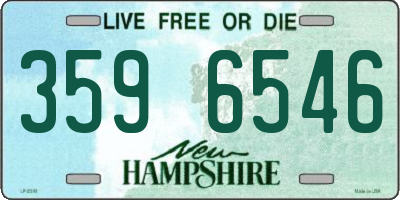 NH license plate 3596546