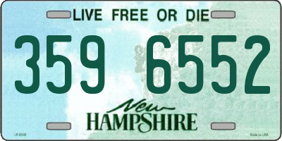 NH license plate 3596552