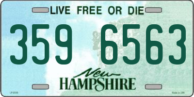 NH license plate 3596563