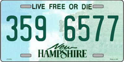 NH license plate 3596577