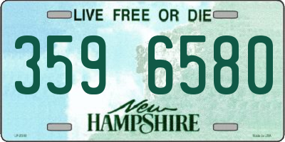 NH license plate 3596580