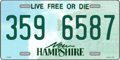 NH license plate 3596587