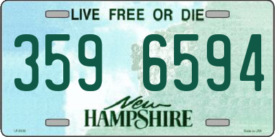 NH license plate 3596594