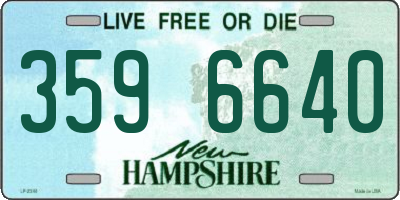 NH license plate 3596640