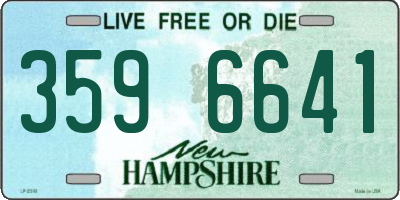 NH license plate 3596641