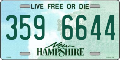 NH license plate 3596644