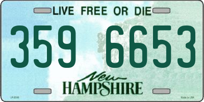 NH license plate 3596653