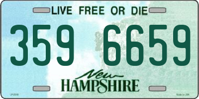 NH license plate 3596659