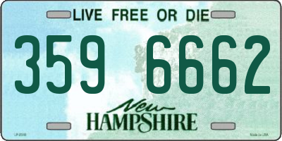 NH license plate 3596662