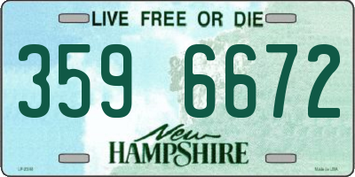 NH license plate 3596672