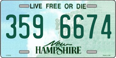 NH license plate 3596674
