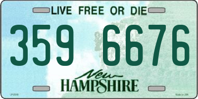 NH license plate 3596676