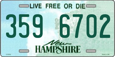 NH license plate 3596702