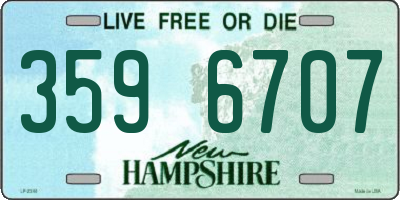 NH license plate 3596707