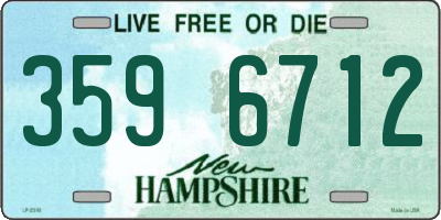 NH license plate 3596712