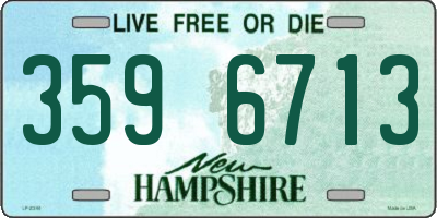 NH license plate 3596713