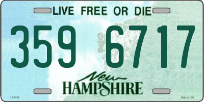 NH license plate 3596717