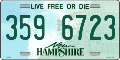 NH license plate 3596723