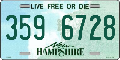 NH license plate 3596728