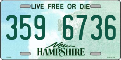 NH license plate 3596736
