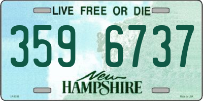 NH license plate 3596737