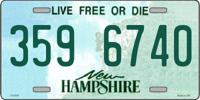 NH license plate 3596740