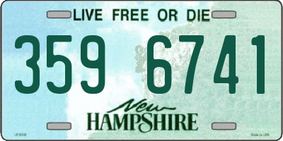 NH license plate 3596741