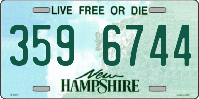 NH license plate 3596744