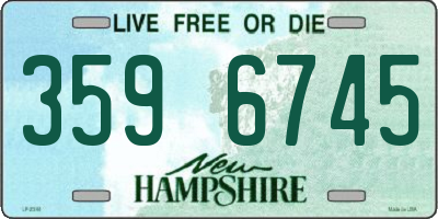 NH license plate 3596745