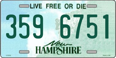 NH license plate 3596751