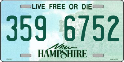 NH license plate 3596752