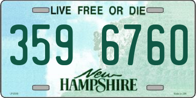 NH license plate 3596760