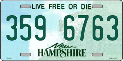 NH license plate 3596763