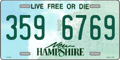 NH license plate 3596769