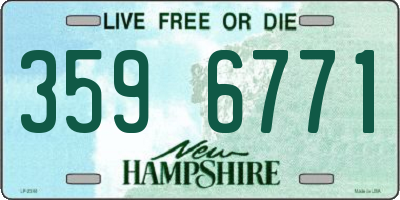 NH license plate 3596771