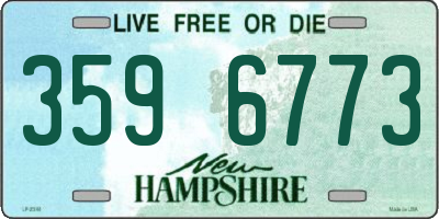 NH license plate 3596773