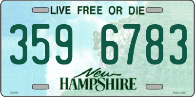 NH license plate 3596783