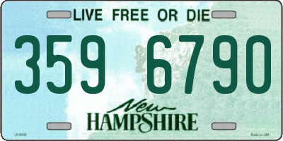 NH license plate 3596790