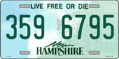 NH license plate 3596795