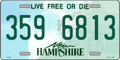 NH license plate 3596813