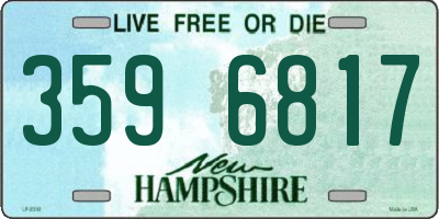 NH license plate 3596817
