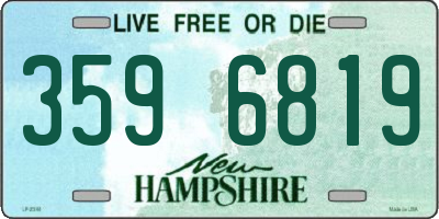 NH license plate 3596819