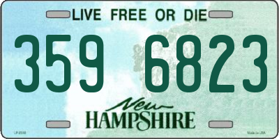 NH license plate 3596823